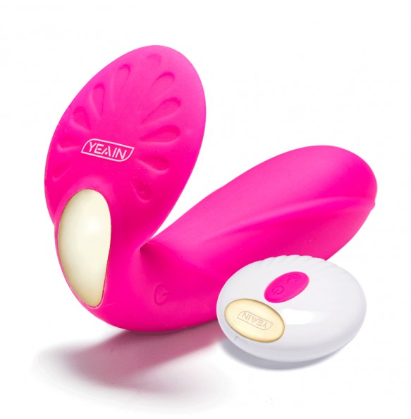 YEAIN - Invisible Warming Vibrating Wearables With Wireless Remote (Chargeable - Red Rose)